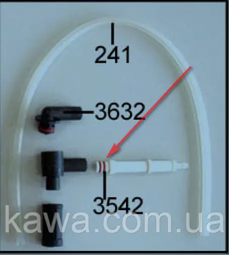 Кільце ущільнювальне на адаптер капучинатора Franke Flair ø 5x1.5mm 1P315602