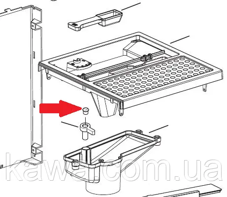 Заглушка гвинта регулятору помола  Delonghi 535714 