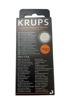Krups XS3000 — 10 Таблеток для чищення гідросистем кавомашин Krups від кавових смол
