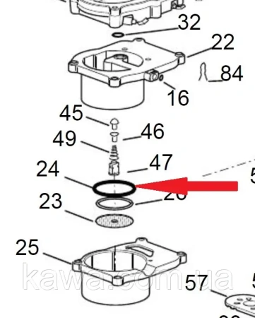 Ущільнювач 533218 56x45x5 мм Delonghi 