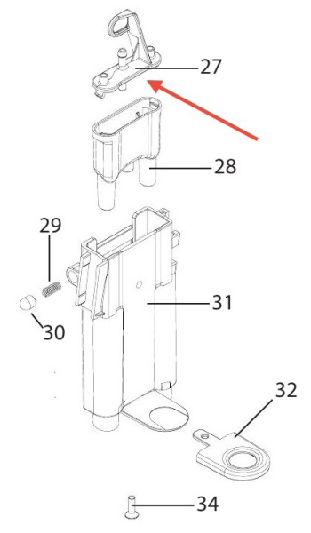 Кришка диспенсеру кавомашини Delonghi ECAM  5313213911