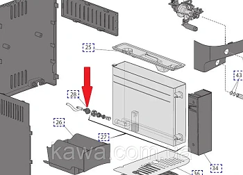 Конектор баку води Delonghi 53132C8120 